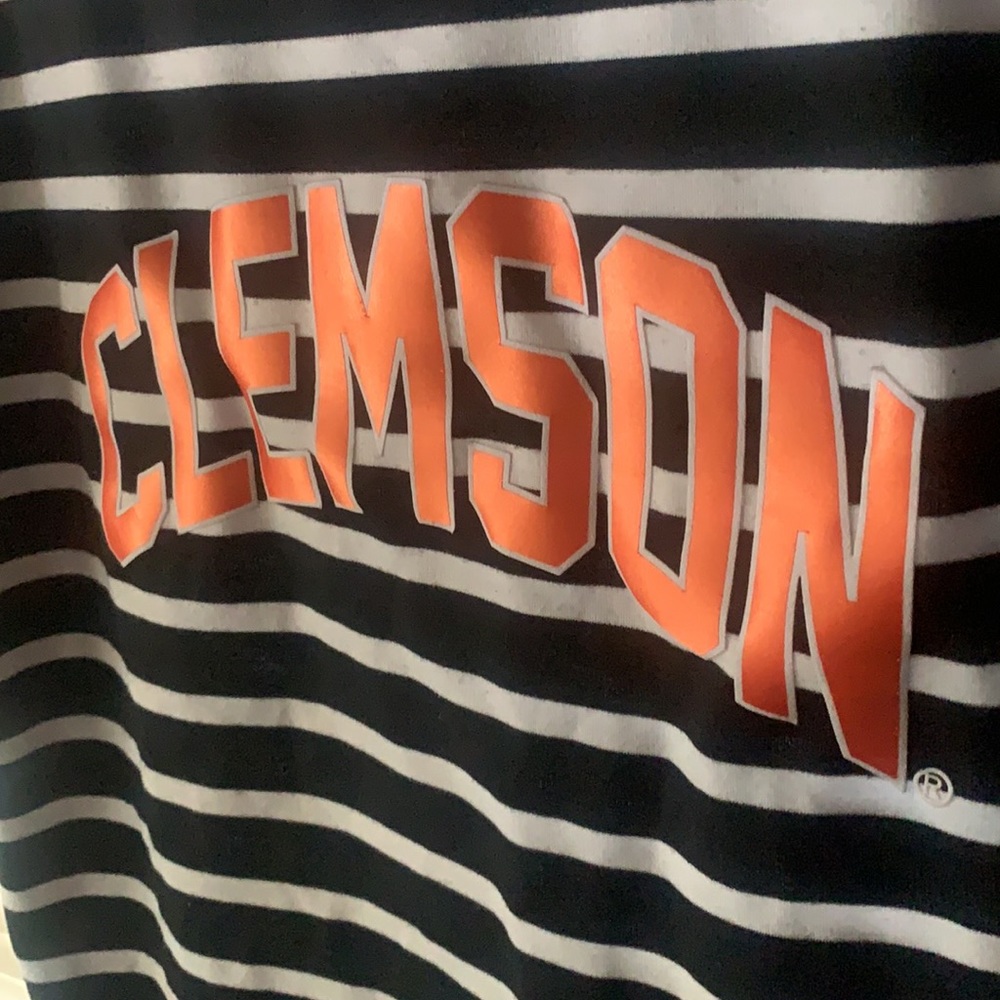 Cute Clemson Shirt with Ruffle Sleeves!
